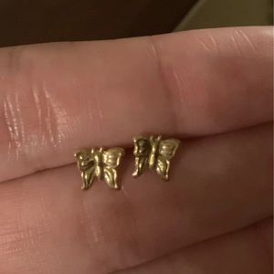 Butterfly stud earrings